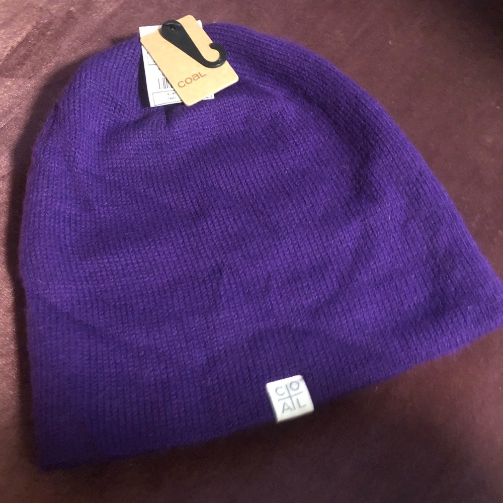 Grape purple Coal beanie